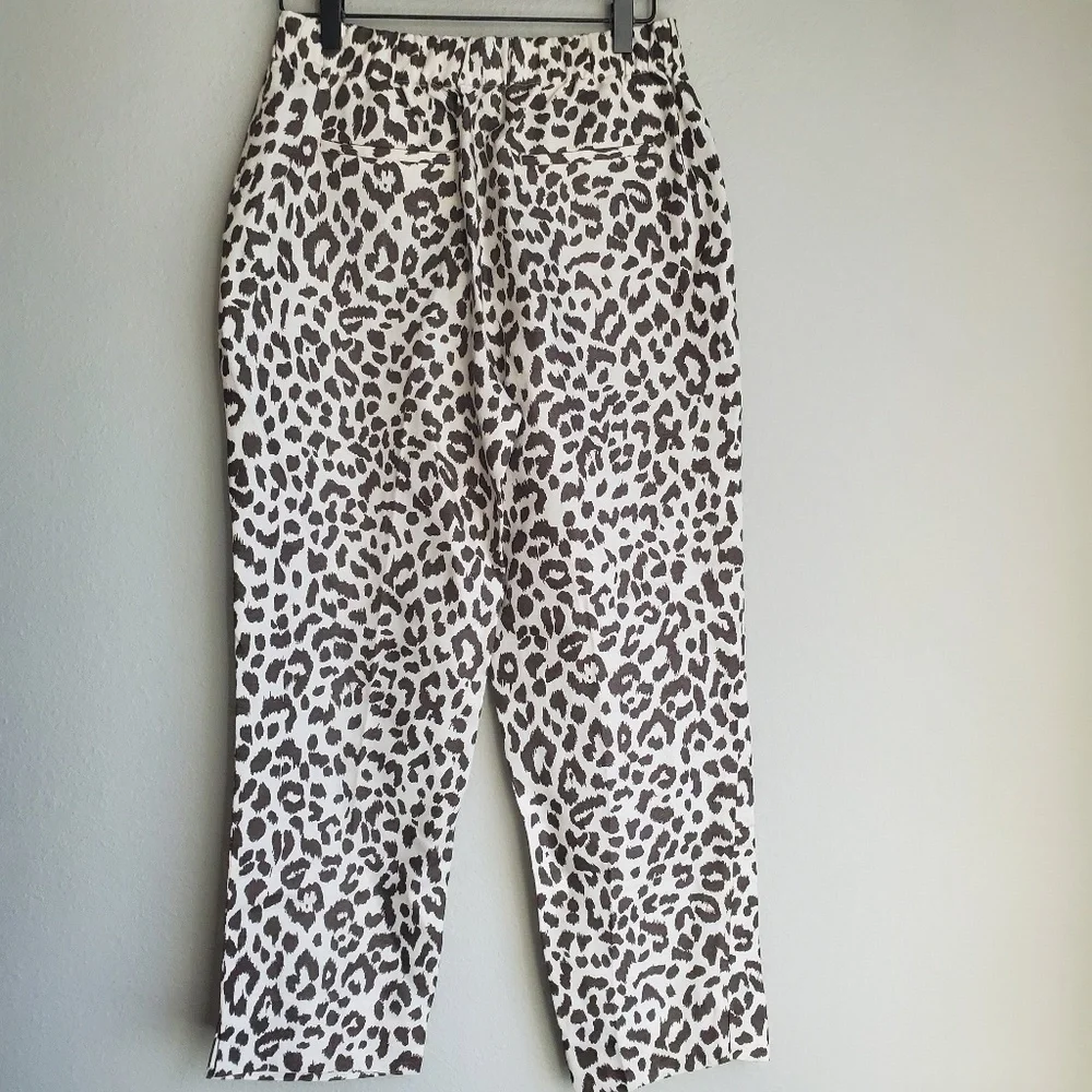 J. Crew Easy Pant in Leopard size 4 NWT